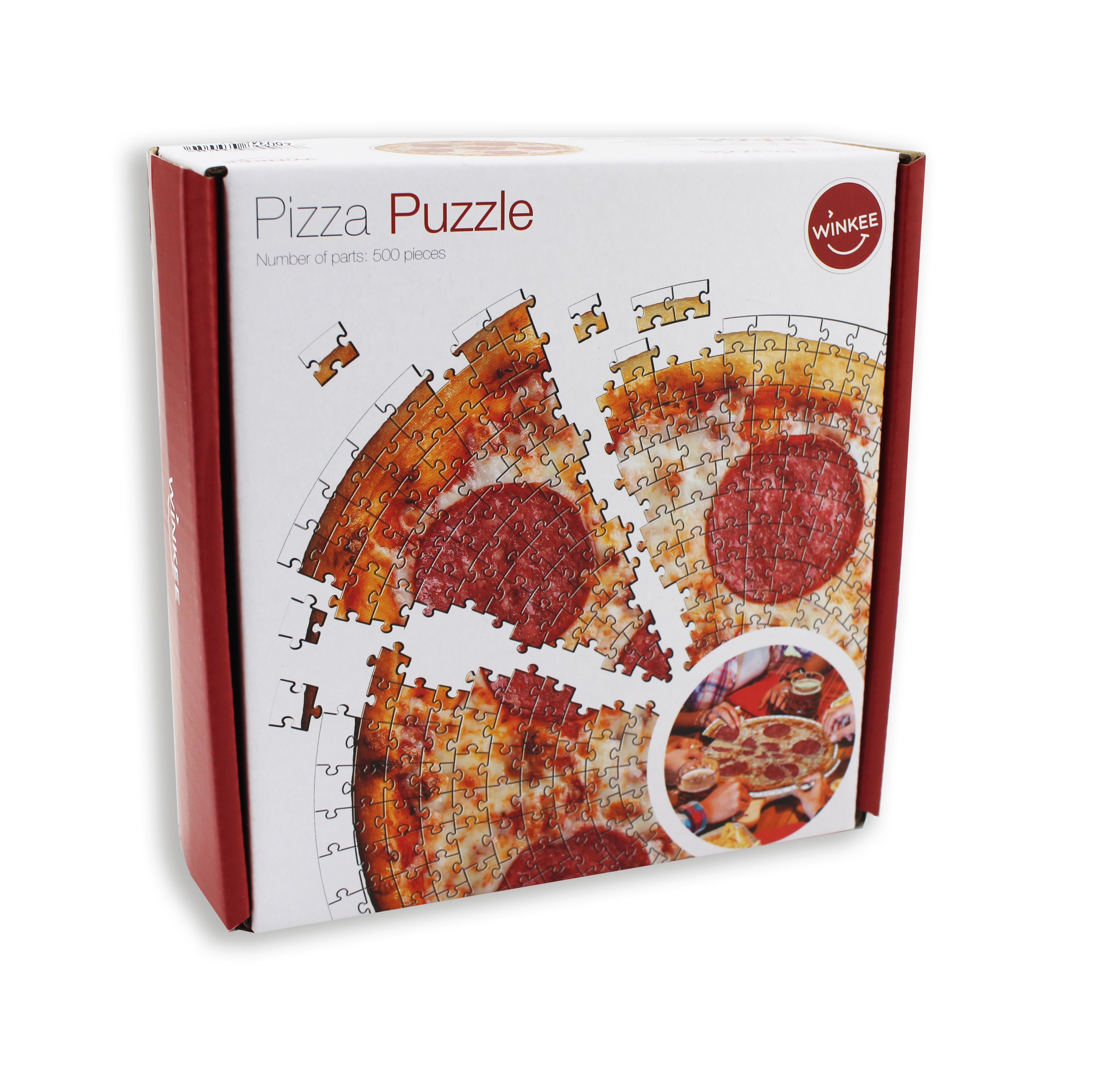Pizza-Puzzle in Originalgröße