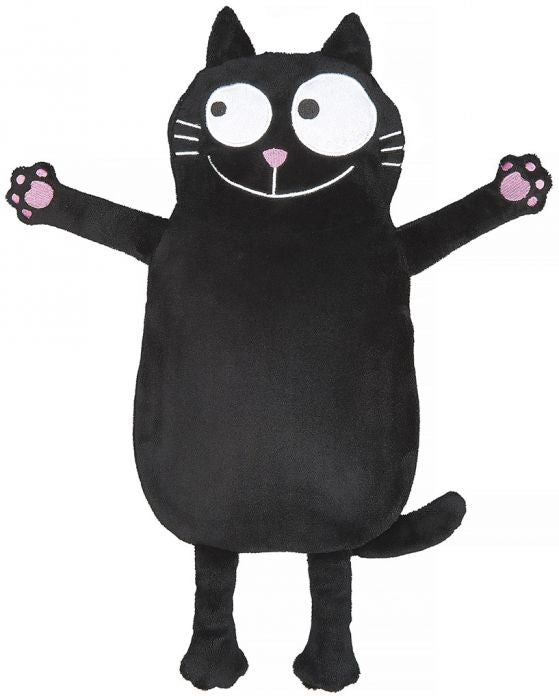 Wärmflasche "Ed, the cat" mit kuscheligem Bezug