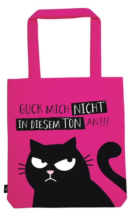 Shopper, Tragetasche "Es the cat" pink