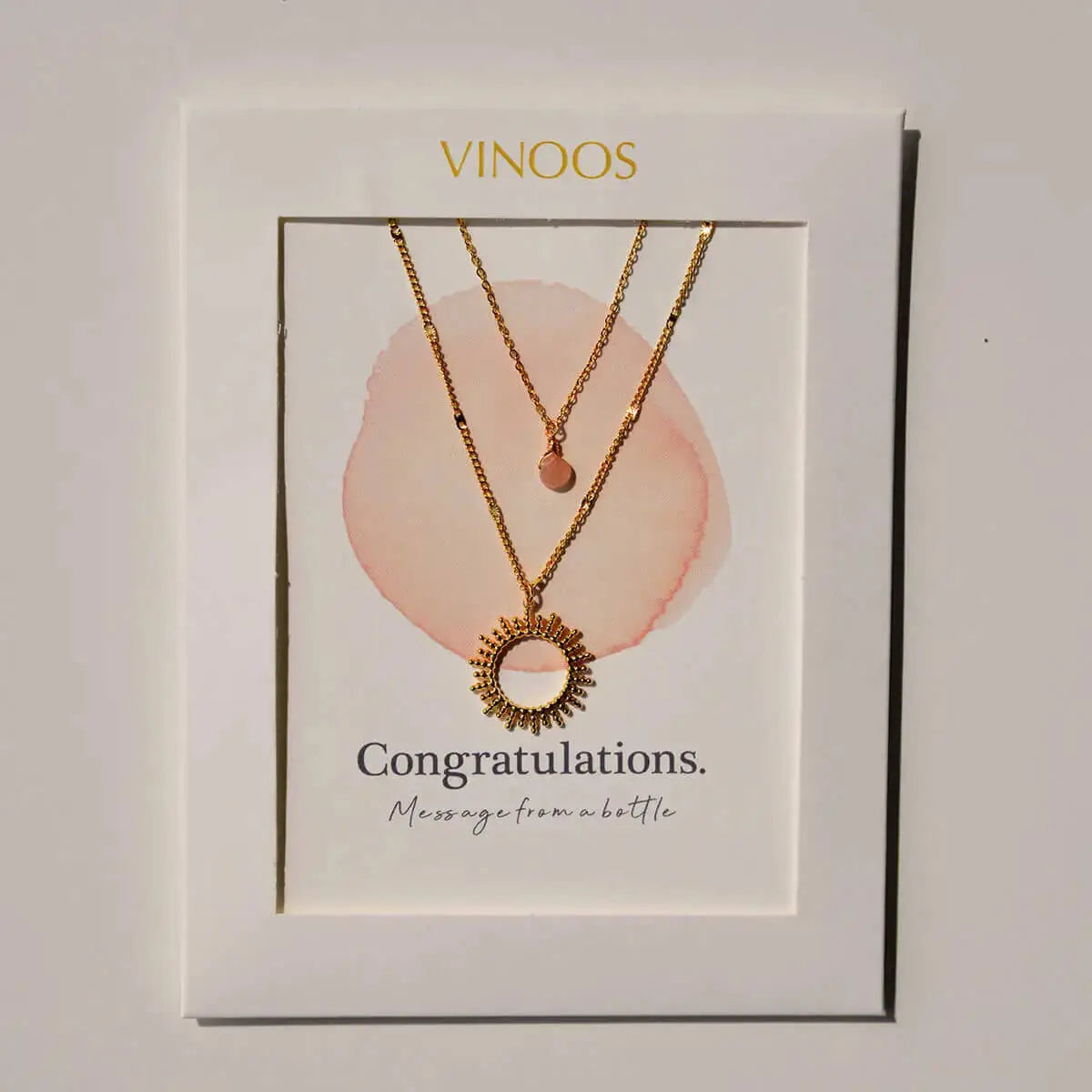 Necklace Circle Congratulations. (Halskette)