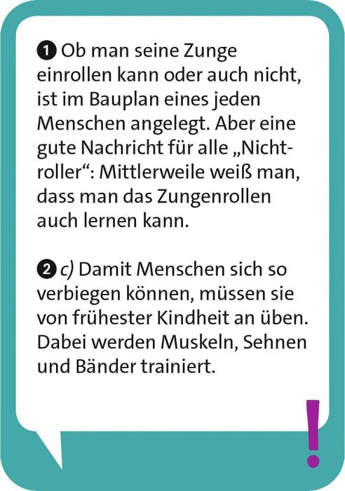 Pocket Quiz- unser Körper