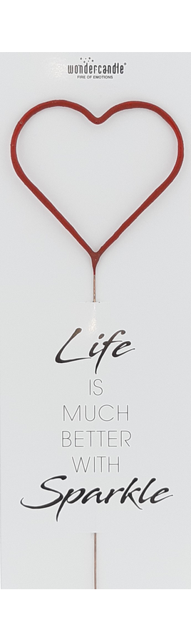 Wunderkerze Herz: Life is much better with sparkle