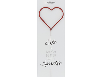 Wunderkerze Herz: Life is much better with sparkle