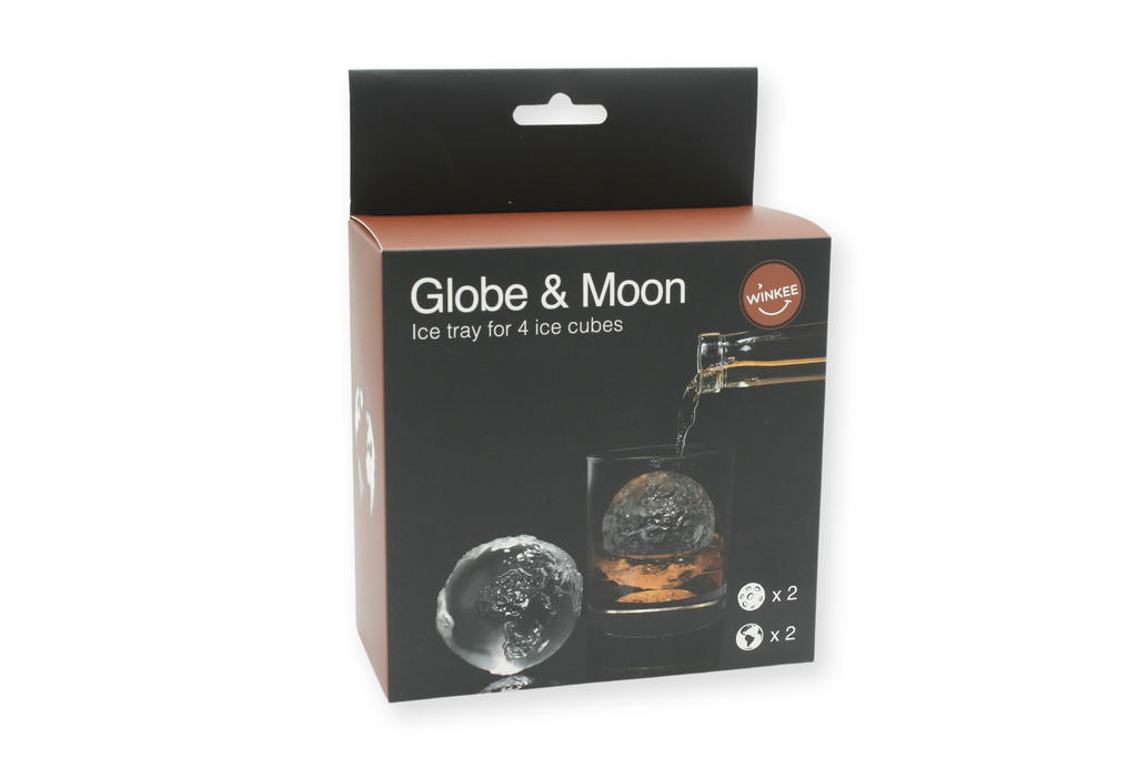 Erde und Mond Eiswürfelform