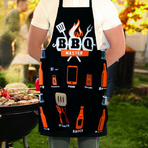 BBQ Grillschürze mit 9 Taschen