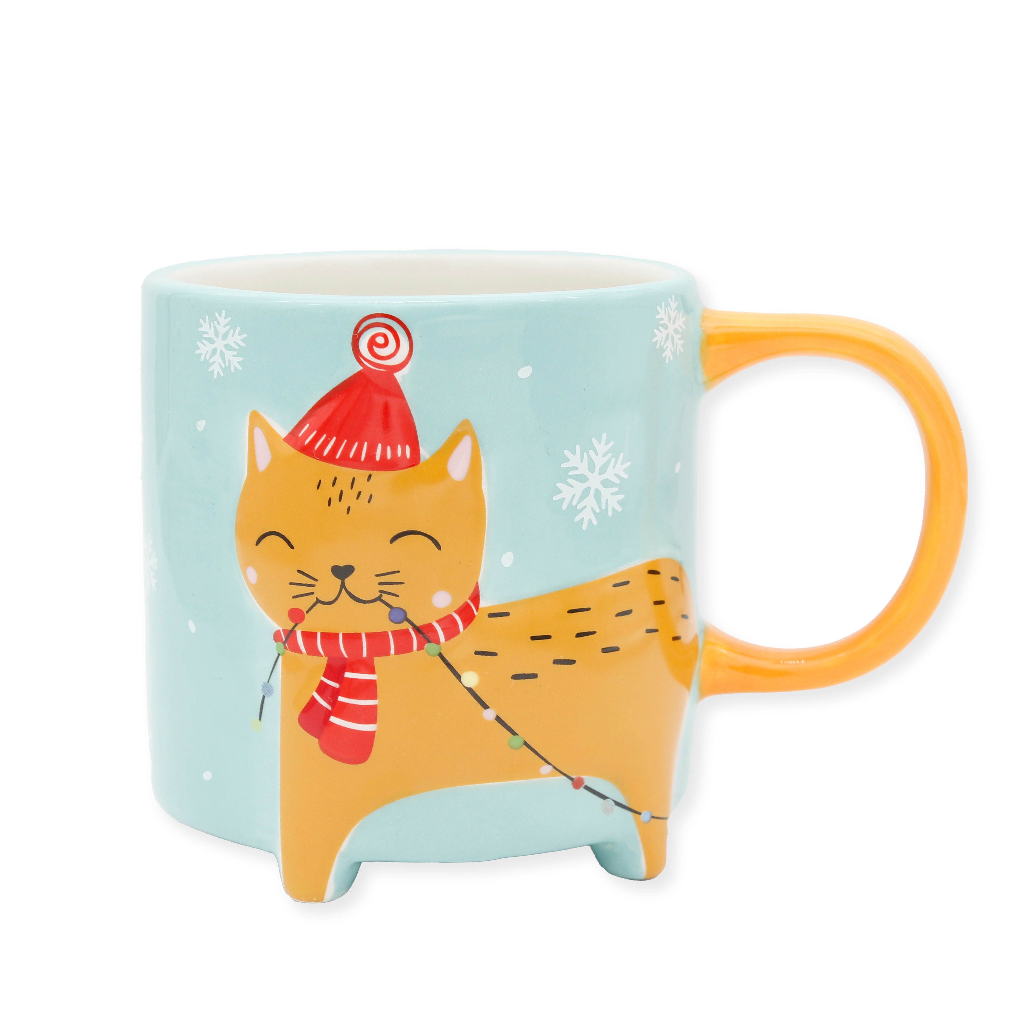 Cute Animal Kaffeebecher Katze Winteredition