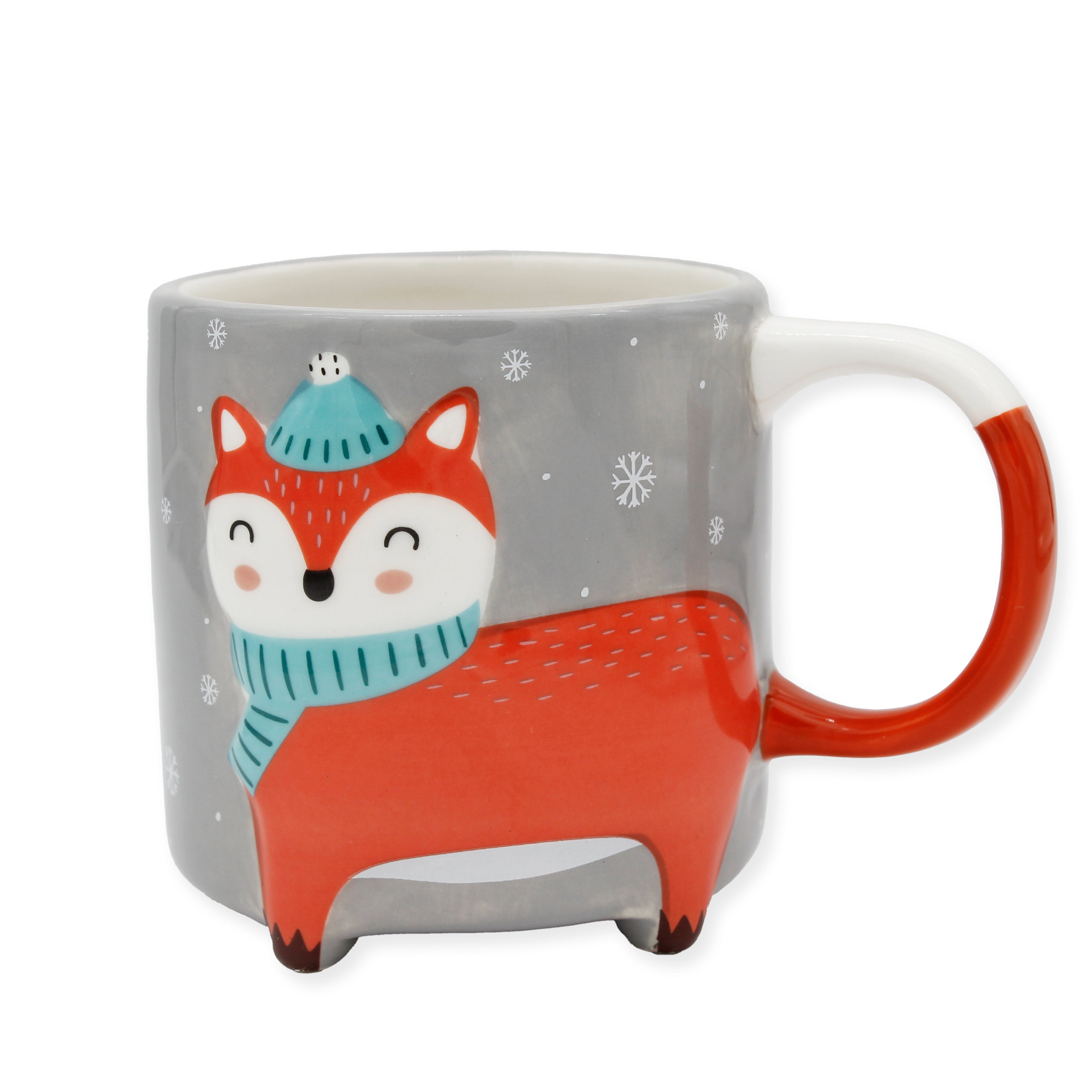 Cute Animal Kaffeebecher Fuchs Winteredition