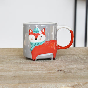 Cute Animal Kaffeebecher Fuchs Winteredition