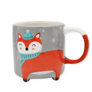 Cute Animal Kaffeebecher Fuchs Winteredition