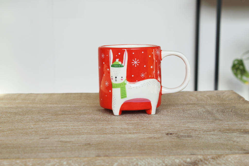 Cute Animal Kaffeebecher Hase Winteredition
