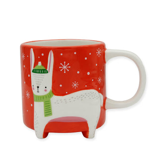 Cute Animal Kaffeebecher Hase Winteredition
