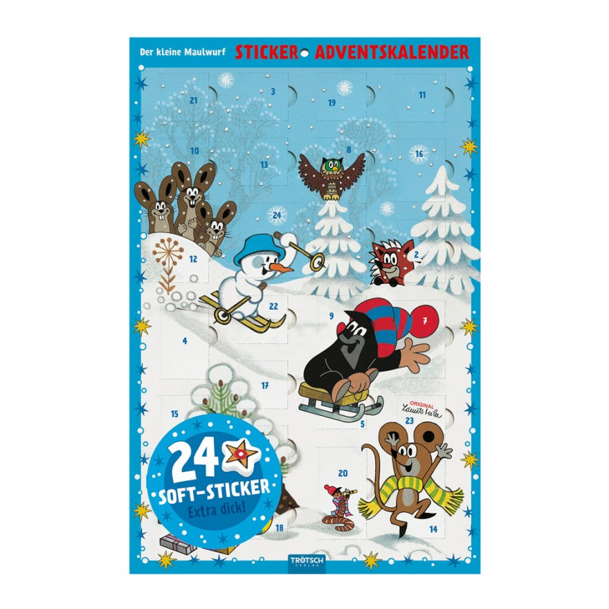 Der kleine Maulwurf Sticker Adventskalender