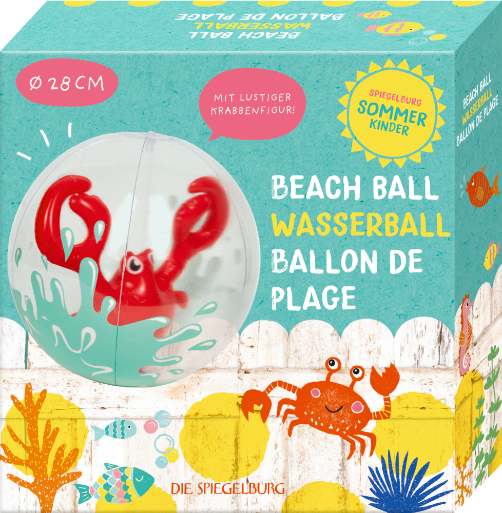 Wasserball mit Krabbe