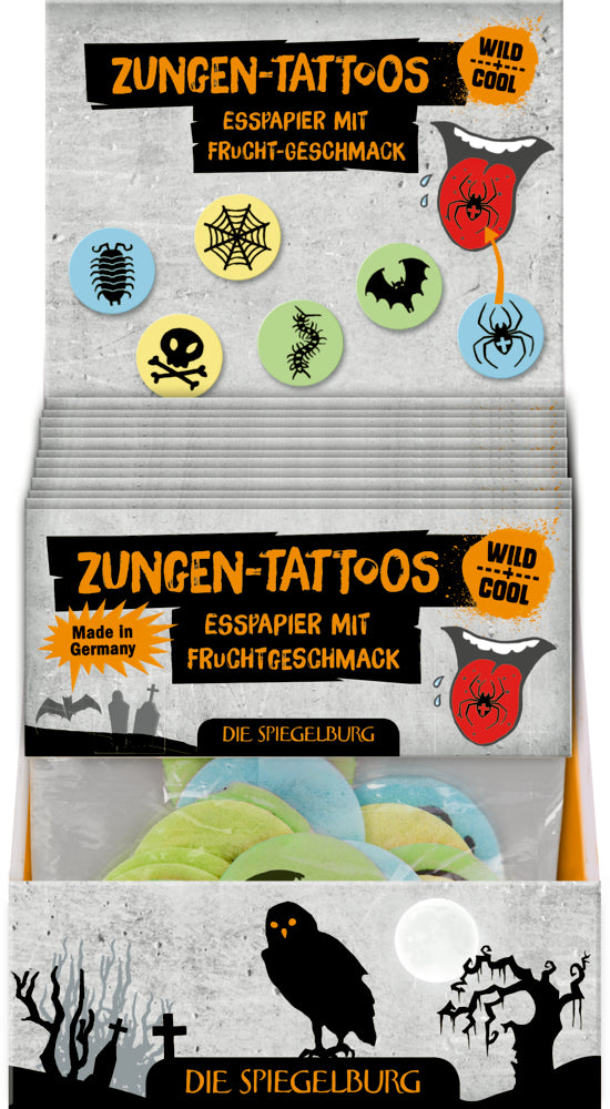 Zungentattoos - Wild+Cool (Esspapier-Oblaten)
