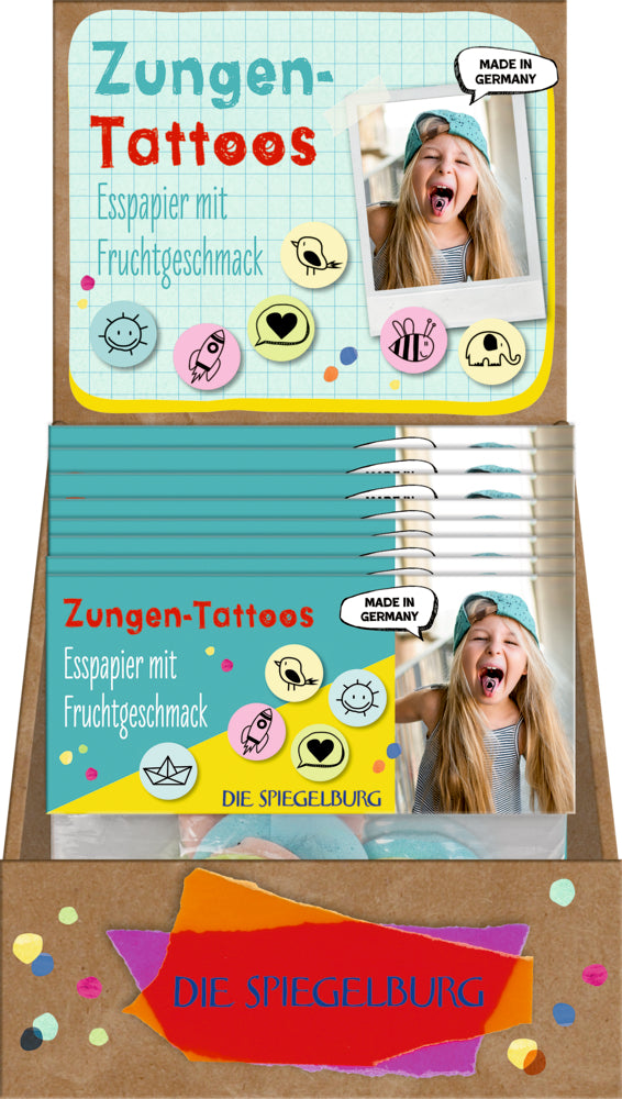 Zungentattoos (Esspapier-Oblaten)