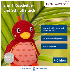 Kuscheltier Paradiesvogel mit Schnuffeltuch