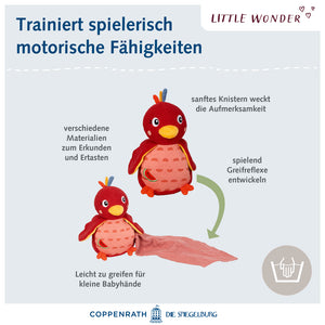 Kuscheltier Paradiesvogel mit Schnuffeltuch