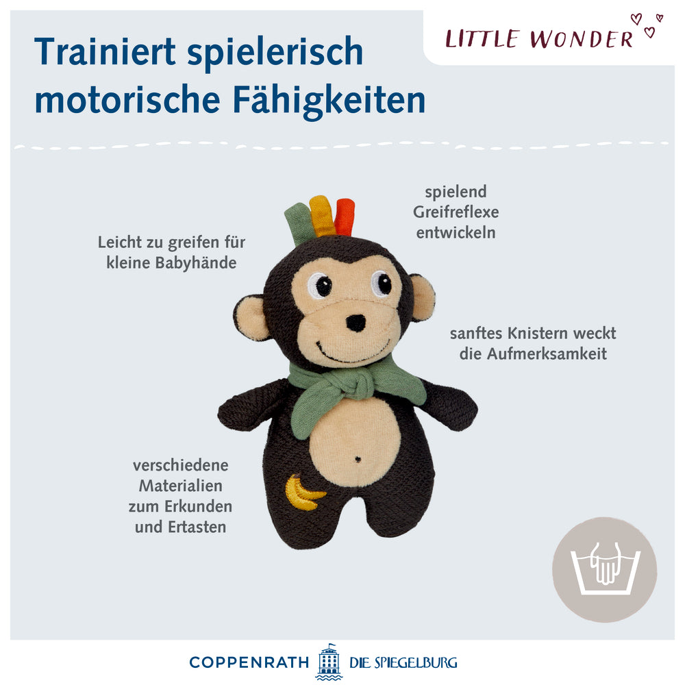 Kuscheltier Affe mit Schnuffeltuch