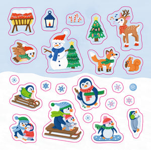 Meine Mini-Stickerwelt - Weihnachten bei den Tieren