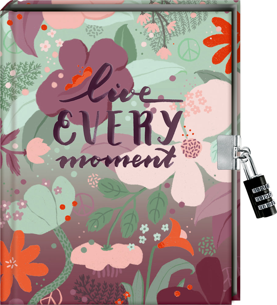 Tagebuch: Live every moment - Handlettering