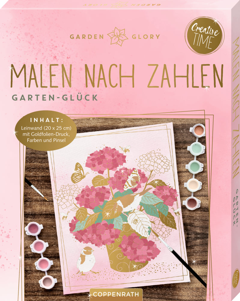 Malen nach Zahlen auf Leinwand: Garten-Glück - Creative Time