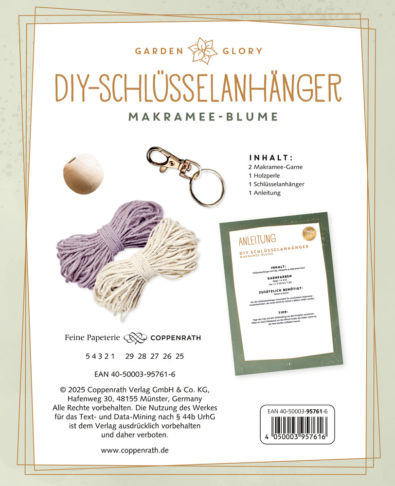 DIY-Schlüsselanhänger Makramee