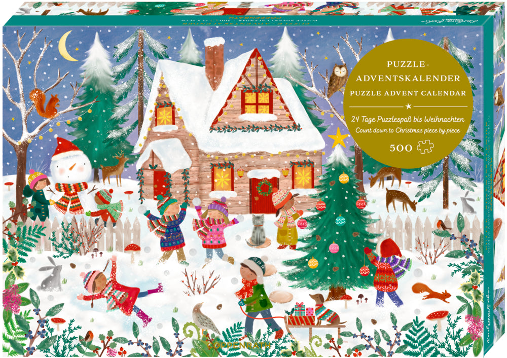 Puzzle-Adventskalender "Fröhliche Winterzeit"