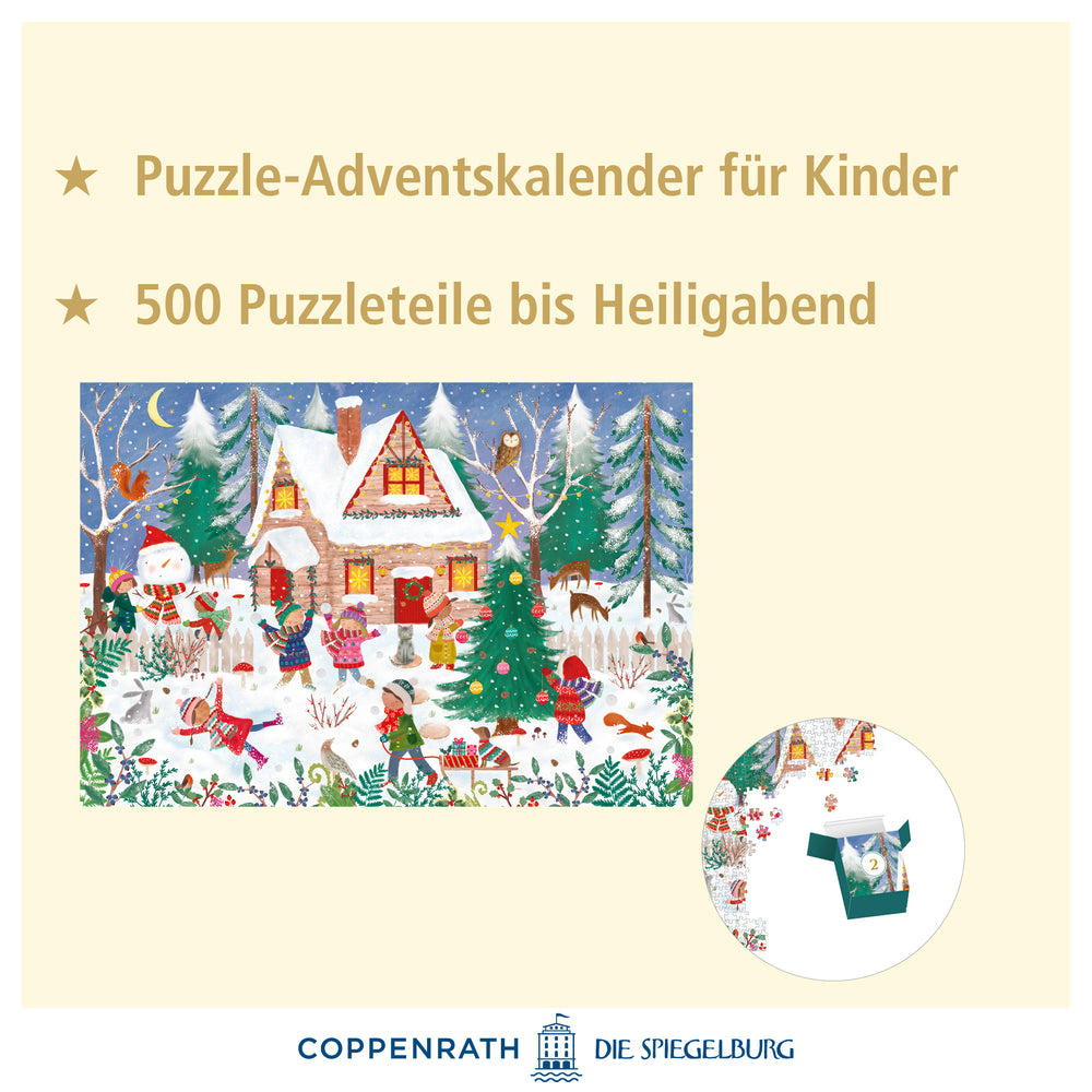 Puzzle-Adventskalender "Fröhliche Winterzeit"