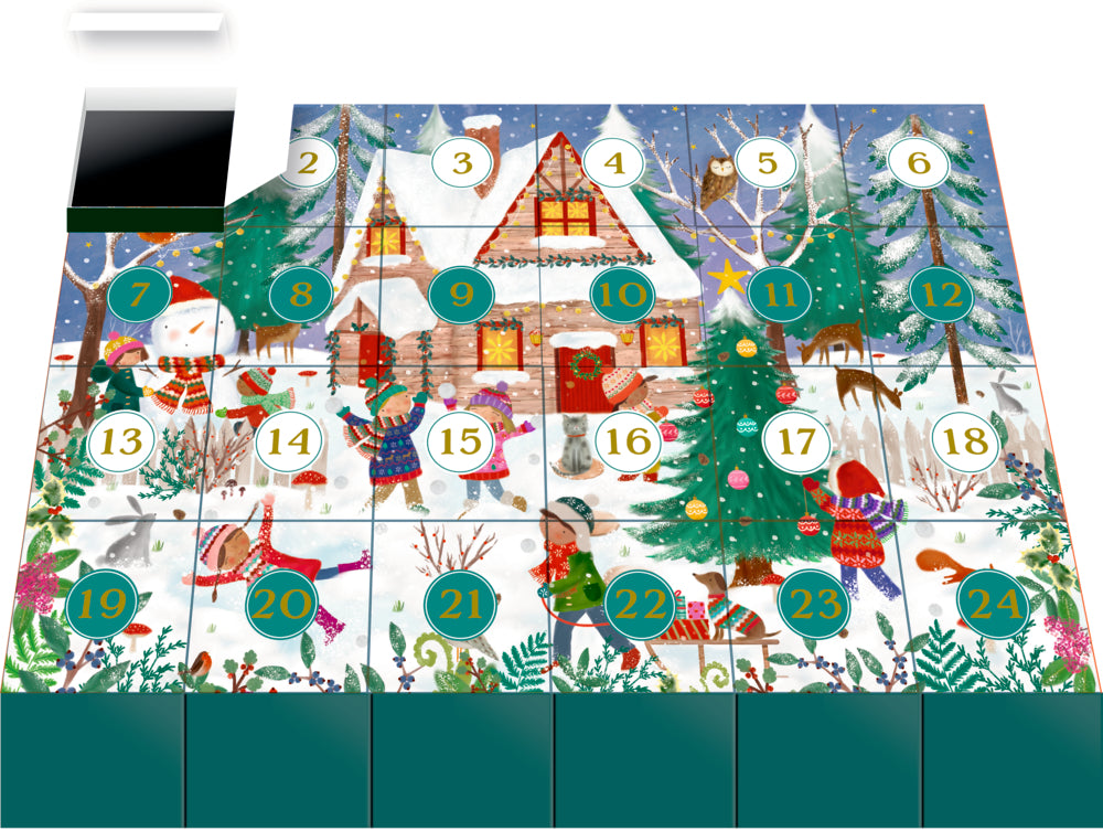 Puzzle-Adventskalender "Fröhliche Winterzeit"