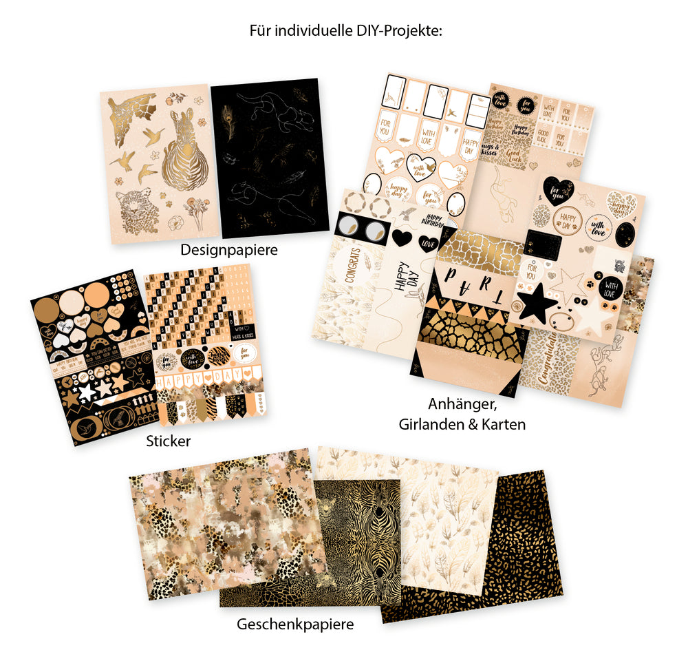 Designpapier-Kreativbuch: Animal Print (Creative Time)