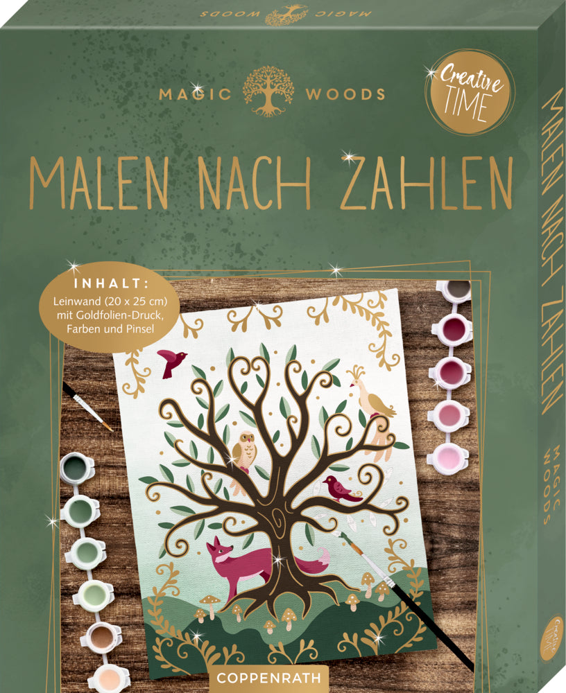 Malen nach Zahlen auf Leinwand: Magic Woods (Creative Time)
