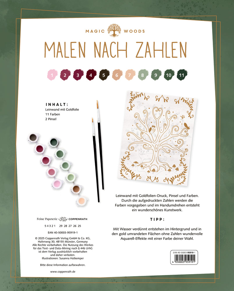 Malen nach Zahlen auf Leinwand: Magic Woods (Creative Time)