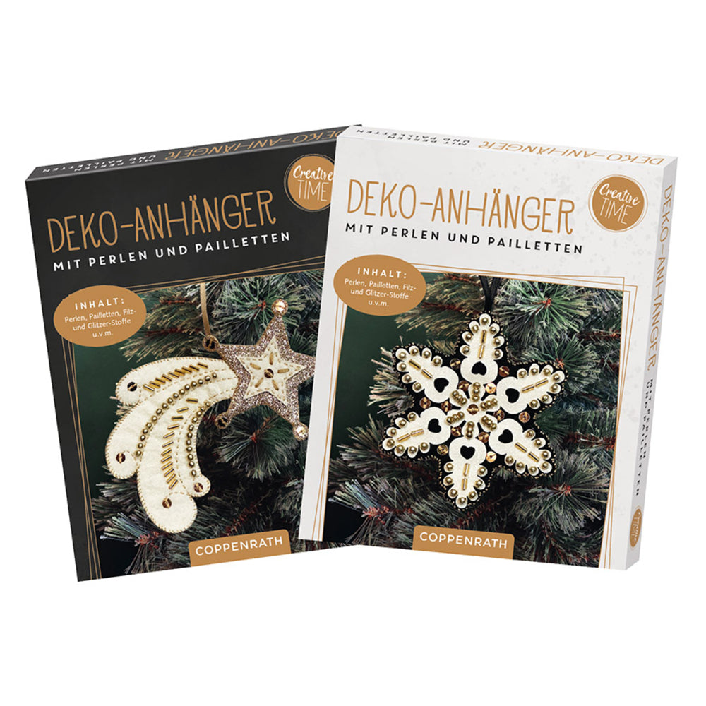 DIY-Anhänger mit Perlen und Pailletten: Magic Winter