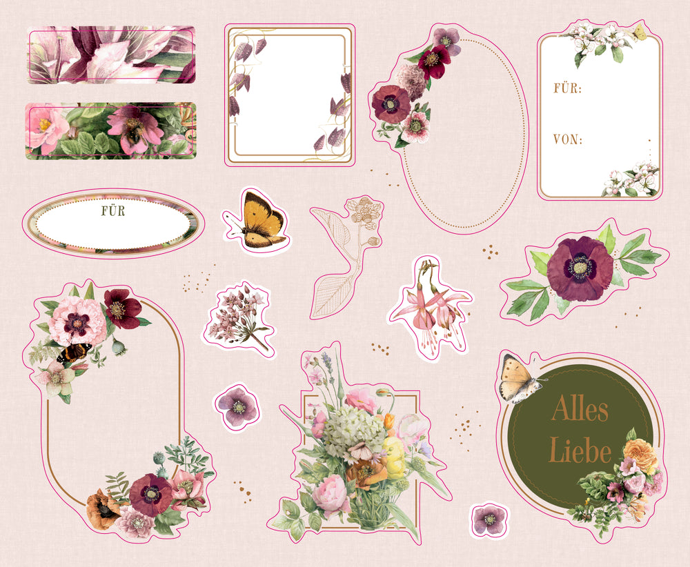 Stickerbuch: Zauberh. Sticker & Etiketten