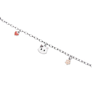 Kinder-Armband - "Happy Kids" charms cat