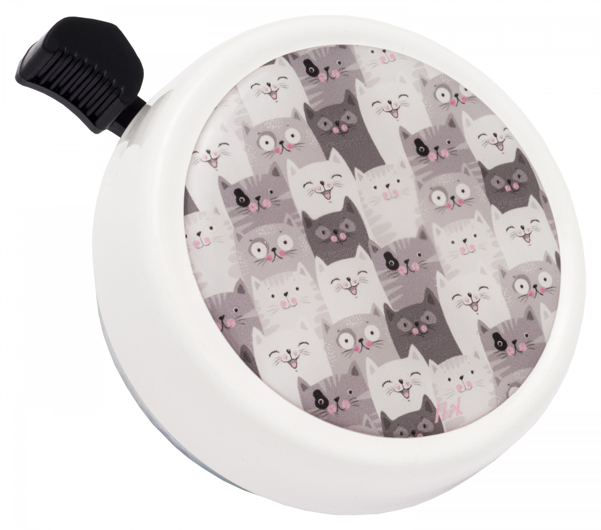 Liix Big Colour Bell Cat Crowd White