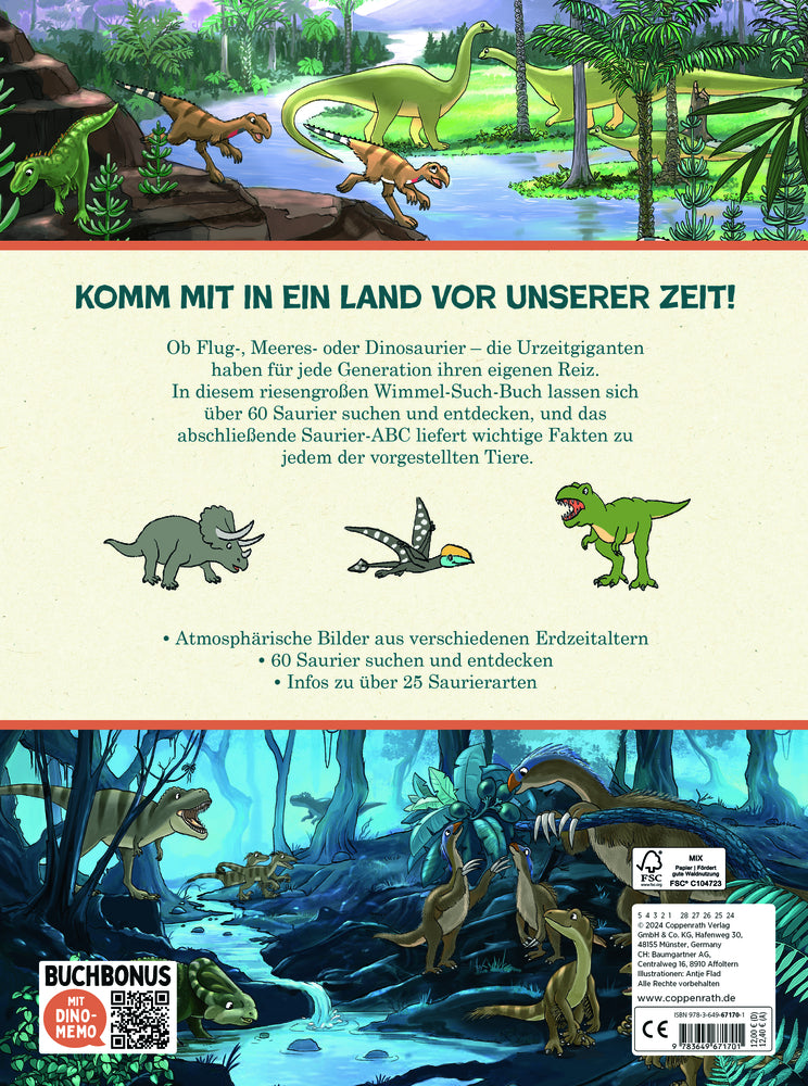 Mein riesengroßes WimmelSuchBuch: Dinosaurier & Co.