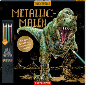Metallic-Malen (mit Metallic-Buntstiften) - T-Rex World