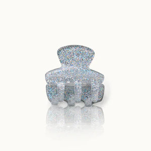Haarklammer klein Silver Glitter