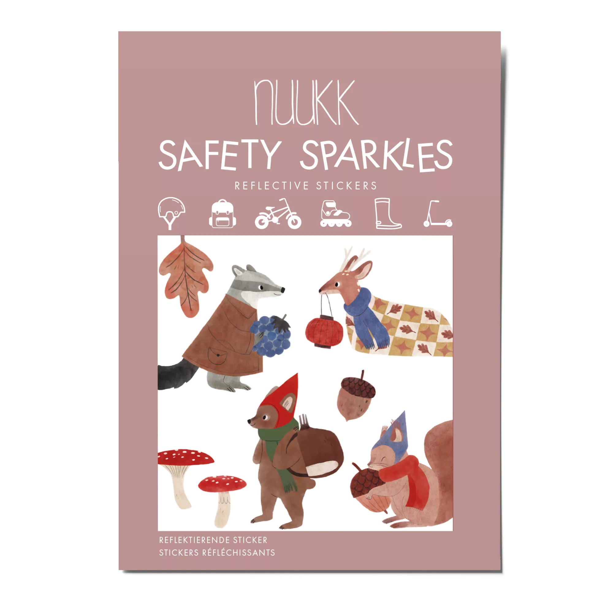 Sticker Tiere im Wald, reflektierend