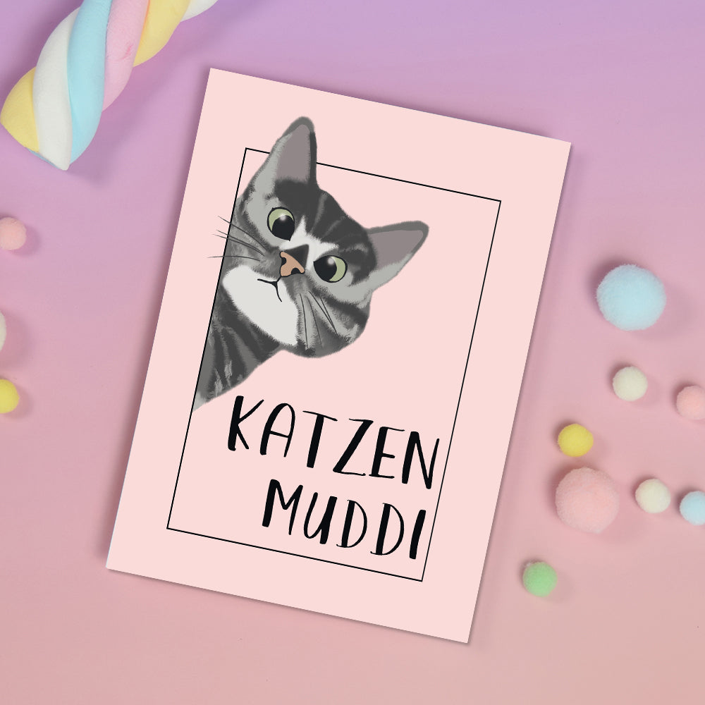 Postkarte Katzenmuddi