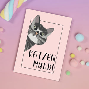Postkarte Katzenmuddi