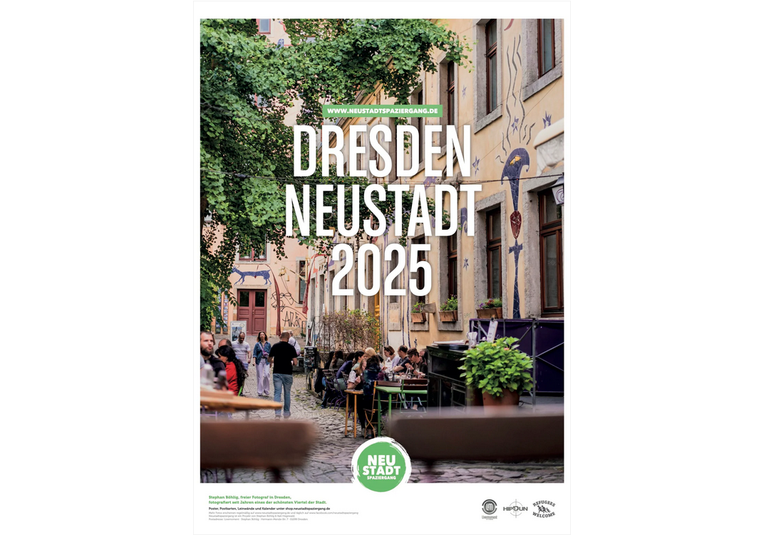 Wandkalender Dresden Neustadt 2025