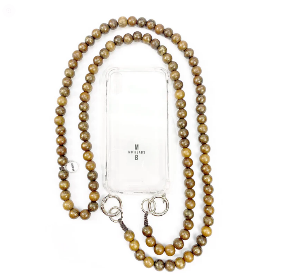 Handykette Braun Metallic
