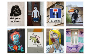 StreetArt Postkartenbox