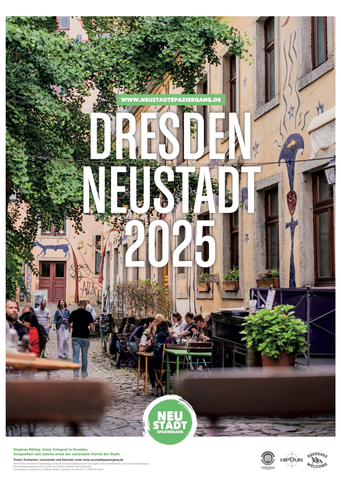 Wandkalender Dresden Neustadt 2025