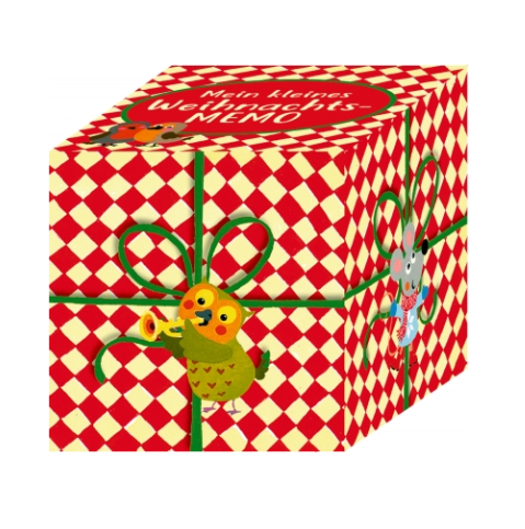 Bunte Weihnachtseisenbahn der Tiere