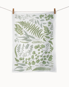 Geschirrtuch Organic kitchen towel - Green leaves