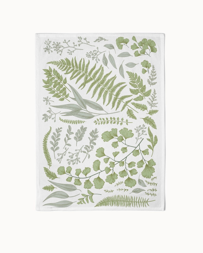 Geschirrtuch Organic kitchen towel - Green leaves