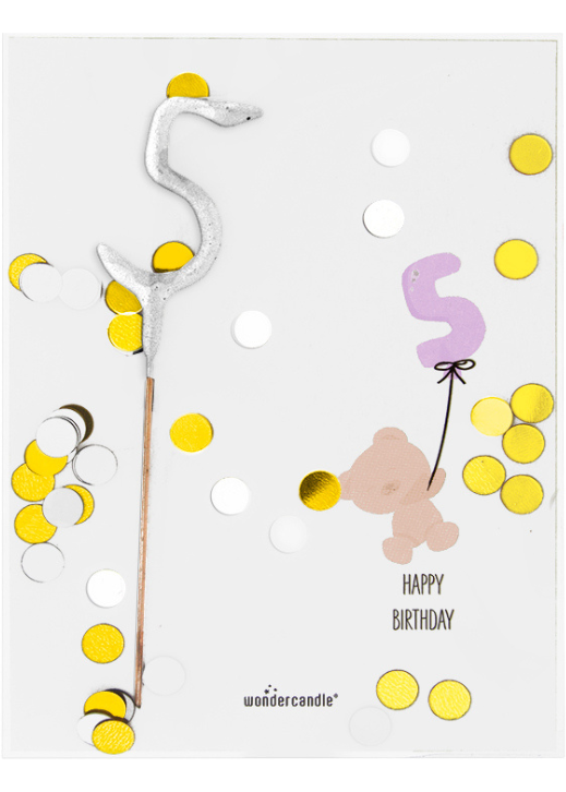 Baby Birthday Confetti Mini Wondercard